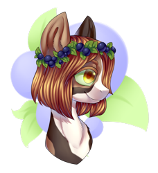 Size: 2338x2565 | Tagged: safe, artist:helemaranth, imported from derpibooru, oc, oc only, earth pony, pony, bust, earth pony oc, floral head wreath, flower, simple background, smiling, solo, transparent background