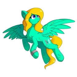 Size: 2035x2035 | Tagged: safe, artist:itazurana, imported from derpibooru, oc, oc only, pegasus, pony, female, flying, jewelry, simple background, solo, transparent background, vein