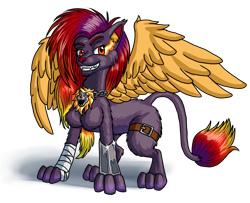 Size: 1280x1038 | Tagged: safe, artist:blademanunitpi, imported from derpibooru, oc, oc only, oc:ruin, elemental, fire elemental, sphinx, breasts, chestbreasts, clip studio paint, quadrupedal chest boobs, simple background, solo, sphinx oc, transparent background