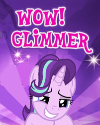 Size: 272x338 | Tagged: safe, derpibooru exclusive, edit, editor:nc-tv, imported from derpibooru, starlight glimmer, pony, unicorn, crossing the memes, female, gameloft, gameloft shenanigans, mare, meme, smiling, solo, strollight glimmer, sunburst background, trollface, wow! glimmer, you seem upset