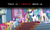 Size: 1382x833 | Tagged: safe, derpibooru exclusive, edit, edited screencap, imported from derpibooru, screencap, applejack, fluttershy, pinkie pie, princess cadance, princess celestia, princess luna, queen chrysalis, rainbow dash, rarity, shining armor, spike, twilight sparkle, alicorn, changeling, dragon, earth pony, pegasus, pony, unicorn, a canterlot wedding, among us, crown, disguise, disguised changeling, fake cadance, jewelry, mane six, regalia
