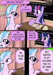 Size: 3556x4983 | Tagged: safe, artist:backgrounds-ponies, imported from derpibooru, silverstream, twilight sparkle, alicorn, comic, dialogue box, speech bubble, the muppets, twilight sparkle (alicorn)