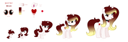 Size: 6000x2000 | Tagged: safe, artist:darbypop1, imported from derpibooru, oc, oc only, oc:destiny blood, pony, unicorn, age progression, baby, baby pony, female, filly, high res, mare, simple background, solo, transparent background