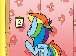 Size: 1200x889 | Tagged: safe, artist:dacaoo, imported from derpibooru, rainbow dash, pegasus, pony, calendar, female, solo