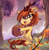 Size: 2910x2953 | Tagged: safe, artist:spookyle, imported from derpibooru, oc, oc only, oc:pumpkin spell, kirin, female, kirin oc, leaves, mare, pumpkin, solo, tree