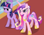 Size: 1920x1535 | Tagged: safe, imported from derpibooru, screencap, princess cadance, twilight sparkle, alicorn, pony, unicorn, a canterlot wedding, cropped, dirty, duo, female, mare, messy mane, scratches, sisters-in-law, unicorn twilight