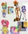 Size: 2510x3049 | Tagged: safe, artist:citi, imported from derpibooru, screencap, discord, pinkie pie, rainbow dash, rarity, human, make new friends but keep discord, alternate hairstyle, bra, breasts, busty rarity, cleavage, clothes, covering, dress, embarrassed, embarrassed underwear exposure, gala dress, humanized, messy mane, naked rarity, nudity, panties, red underwear, scene interpretation, screencap reference, sleeveless, underwear, vacuum cleaner