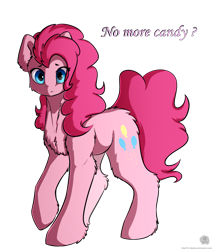 Size: 1231x1435 | Tagged: safe, artist:11-shadow, imported from derpibooru, pinkie pie, earth pony, pony, chest fluff, female, fluffy, simple background, solo, transparent background
