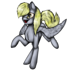 Size: 1000x1000 | Tagged: safe, artist:11-shadow, imported from derpibooru, derpy hooves, pegasus, pony, female, open mouth, raised hoof, simple background, solo, transparent background