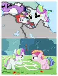 Size: 3106x4096 | Tagged: safe, imported from derpibooru, screencap, coconut cream, toola roola, twilight sparkle, earth pony, pony, unicorn, fame and misfortune, feeling pinkie keen, angry, armenia, azerbaijan, current events, georgia (country), politics, rage, unicorn twilight