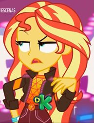 Size: 573x742 | Tagged: safe, imported from derpibooru, screencap, sunset shimmer, equestria girls, equestria girls series, sunset's backstage pass!, spoiler:eqg series (season 2), cropped, solo