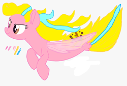 Size: 860x583 | Tagged: safe, artist:daisyrosepup16, imported from derpibooru, oc, oc only, oc:caramella bravo, seapony (g4), base used, female, seaponified, solo, species swap