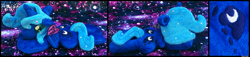 Size: 3264x745 | Tagged: safe, imported from derpibooru, princess luna, alicorn, pony, beanie, beanie (plushie), female, filly, for sale, hat, photo, plushie, s1 luna, solo, toy, woona, younger