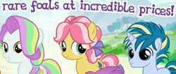 Size: 500x212 | Tagged: safe, earth pony, unicorn, colt, female, filly, gameloft, male, meme, wow! glimmer