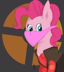 Size: 2335x2601 | Tagged: safe, artist:aj0sh, imported from derpibooru, pinkie pie, earth pony, pony, female, sniper, solo, team fortress 2