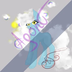 Size: 935x935 | Tagged: safe, artist:nel_liddell, imported from derpibooru, oc, oc only, earth pony, pony, abstract background, earth pony oc, signature, solo, watermark