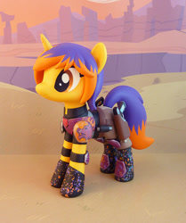 Size: 794x950 | Tagged: safe, artist:krowzivitch, imported from derpibooru, pony, unicorn, armor, female, figurine, irl, mare, photo, ponified, sabine wren, solo, star wars, star wars rebels