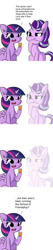 Size: 290x1370 | Tagged: safe, artist:tjpones, artist:tjpones edits, edit, imported from derpibooru, starlight glimmer, twilight sparkle, alicorn, pony, unicorn, comic, fading, hallucination, medication, meme, my homie jerome, pills, ponified meme, schizophrenia, trixie's pills, twilight sparkle (alicorn)