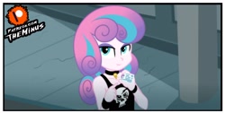 Size: 2480x1252 | Tagged: safe, artist:theminus, imported from derpibooru, princess flurry heart, human, equestria girls, cropped, cropped porn, equestria girls-ified, female, id card, older, older flurry heart, princess emo heart, punk, show accurate, tomboy