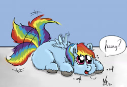 Size: 1693x1165 | Tagged: safe, artist:nadvgia, imported from derpibooru, rainbow dash, fluffy pony, excited, fluffy, fluffydash, hugbox