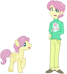 Size: 3446x3795 | Tagged: safe, artist:urhangrzerg, imported from derpibooru, fluttershy, pegasus, pony, equestria girls, butterscotch, equestria guys, male, rule 63, simple background, stallion, transparent background