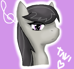 Size: 666x621 | Tagged: safe, artist:midnighttheumbreon, imported from derpibooru, octavia melody, pony, bust, female, head, heart, solo