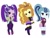 Size: 4032x3024 | Tagged: safe, artist:ocean-drop, imported from derpibooru, adagio dazzle, aria blaze, sonata dusk, equestria girls, equestria girls series, find the magic, spoiler:eqg series (season 2), adoragio, ariabetes, chibi, converse, cute, female, pose, shoes, simple background, sonatabetes, the dazzlings, trio, white background