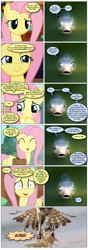 Size: 868x2454 | Tagged: safe, artist:dziadek1990, edit, edited screencap, imported from derpibooru, screencap, fluttershy, carp, fish, betrayal, breakfast, circle of life, comic, conversation, dialogue, fishing, gross, hunting, nature, photo, screencap comic, slice of life, text, this will end in death