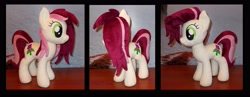 Size: 4008x1560 | Tagged: safe, artist:calusariac, imported from derpibooru, roseluck, pony, irl, photo, plushie, solo