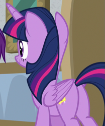 Size: 559x670 | Tagged: safe, imported from derpibooru, screencap, twilight sparkle, alicorn, pony, friendship university, butt, cropped, plot, solo focus, twibutt, twilight sparkle (alicorn)