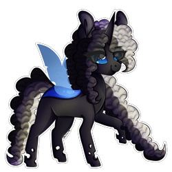 Size: 3588x3582 | Tagged: source needed, useless source url, safe, artist:ocelly, imported from derpibooru, oc, oc only, oc:dahlia, changeling, hybrid, pony, blue changeling, cute, female, mare, simple background, solo, transparent background