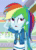 Size: 780x1080 | Tagged: safe, imported from derpibooru, screencap, rainbow dash, equestria girls, equestria girls series, holidays unwrapped, spoiler:eqg series (season 2), animated, clothes, cropped, cute, cutie mark, cutie mark on clothes, dashabetes, dashing through the mall, female, geode of super speed, magical geodes, solo, sound, ummm, webm
