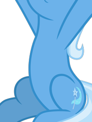 Size: 3568x4738 | Tagged: safe, artist:brotaraft, edit, imported from derpibooru, vector edit, trixie, pony, a horse shoe-in, belly, cropped, female, high res, pictures of bellies, simple background, sitting, solo, transparent background, vector