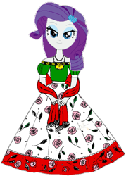 Size: 733x1024 | Tagged: safe, artist:syringe-rifle-hornet, imported from derpibooru, rarity, equestria girls, female, mexican, mexican independence day, regional suit, simple background, solo, transparent background