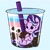 Size: 1763x1750 | Tagged: safe, artist:amandyalmonds, artist:lilliesinthegarden, imported from derpibooru, starlight glimmer, pony, unicorn, bubble tea, cup, cup of pony, cute, drinking straw, female, pony in a cup, pride, pride flag, smiling, solo, straw, transgender pride flag