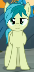 Size: 180x374 | Tagged: safe, imported from derpibooru, screencap, sandbar, earth pony, pony, school daze, cropped, looking at you, smiling, solo focus