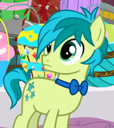 Size: 408x459 | Tagged: safe, imported from derpibooru, screencap, sandbar, earth pony, pony, she's all yak, bowtie, cropped, cute, gemstones, looking offscreen, male, solo