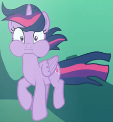 Size: 982x1063 | Tagged: safe, imported from derpibooru, screencap, twilight sparkle, alicorn, pony, every little thing she does, female, folded wings, holding breath, mare, puffy cheeks, solo, twilight sparkle (alicorn), underwater, water, wide eyes, wings