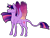 Size: 1280x985 | Tagged: safe, artist:malphym, imported from derpibooru, twilight sparkle, alicorn, pony, colored wings, multicolored wings, simple background, solo, transparent background, twilight sparkle (alicorn), wings