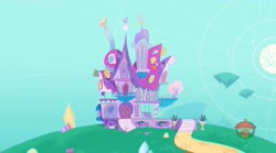 Size: 1671x929 | Tagged: safe, imported from derpibooru, screencap, my little pony: pony life, whoof-dunnit, spoiler:pony life s01e37, carousel boutique, floating land, g4.5, rarity's house, scenery