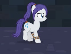 Size: 1236x938 | Tagged: safe, artist:agrol, imported from derpibooru, rarity, earth pony, pony, alternate hairstyle, earth pony rarity, female, let's start the game, race swap, solo