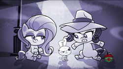 Size: 1920x1080 | Tagged: safe, imported from derpibooru, screencap, angel bunny, fluttershy, rarity, pony, my little pony: pony life, whoof-dunnit, spoiler:pony life s01e37, detective rarity, g4.5