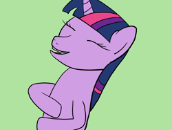 Size: 4000x3000 | Tagged: safe, artist:anonymous, twilight sparkle, pony, laughing, simple background