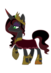 Size: 1431x2048 | Tagged: safe, artist:chelseawest, imported from derpibooru, oc, oc only, oc:onyx, pony, unicorn, female, mare, parent:king sombra, petalverse, simple background, solo, transparent background