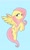 Size: 1230x2048 | Tagged: dead source, safe, artist:flixanoa, artist:marzival, imported from derpibooru, fluttershy, pegasus, pony, blue background, female, floppy ears, simple background, solo