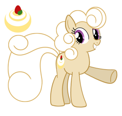 Size: 2100x2000 | Tagged: safe, artist:water-kirby, imported from derpibooru, oc, oc only, oc:chantilly roll, earth pony, pony, deviantart watermark, female, mare, obtrusive watermark, simple background, solo, transparent background, watermark