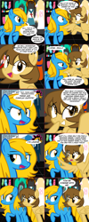 Size: 1112x2782 | Tagged: safe, artist:marytheechidna, imported from derpibooru, oc, oc:bradan, oc:internet explorer, earth pony, pegasus, pony, ask internet explorer, browser ponies, internet explorer