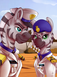 Size: 2140x2878 | Tagged: safe, artist:empressbridle, imported from derpibooru, oc, zebra, equestria at war mod, clothes, eaw, tree, uniform, zebra oc