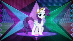 Size: 3840x2160 | Tagged: safe, artist:laszlvfx, artist:xebck, edit, imported from derpibooru, rarity, alicorn, pony, alicornified, female, race swap, raricorn, solo, wallpaper, wallpaper edit