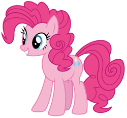 Size: 1024x946 | Tagged: safe, artist:emeraldblast63, imported from derpibooru, pinkie pie, pony, the last problem, female, poofy pie, redesign, simple background, solo, transparent background